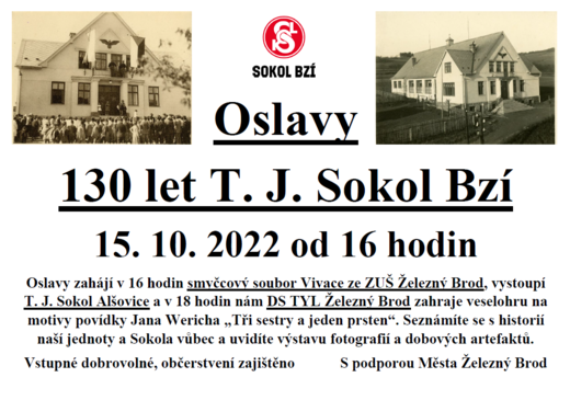 Oslavy 130 let T. J. Sokol Bzí